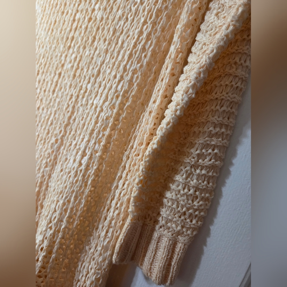 New Entro Cream Knit Sweater Top - Picture 3 of 4
